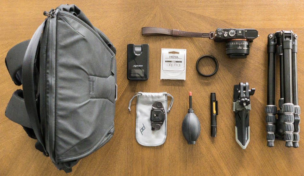 I went from a cabinet full of cameras and lenses to having all my gear fit in this photo. Some may call it a downgrade, but it drastically improved my output because I can carry it anywhere.