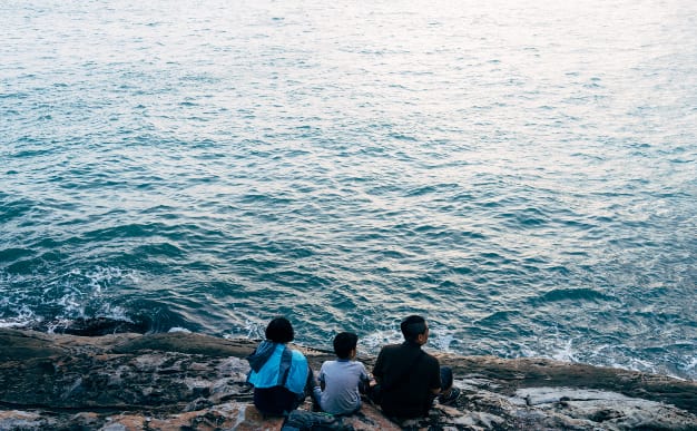 Seaside outing.