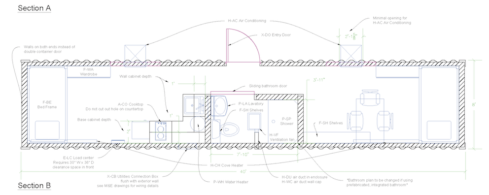 MOD CEX 001 Engineering Drawing